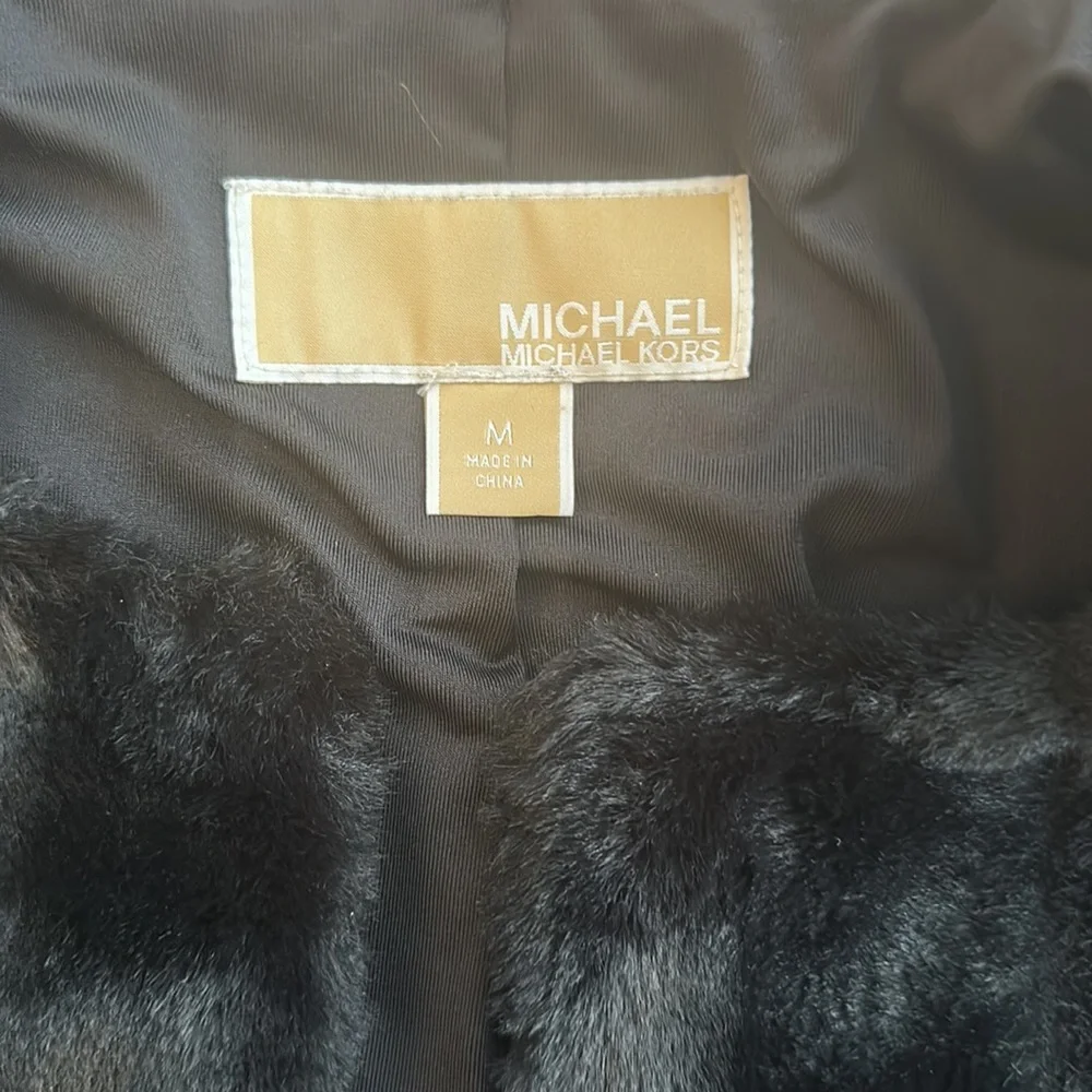 NEW NEVER WORN Michael Kors faux fur jacket - Picture 2 of 4